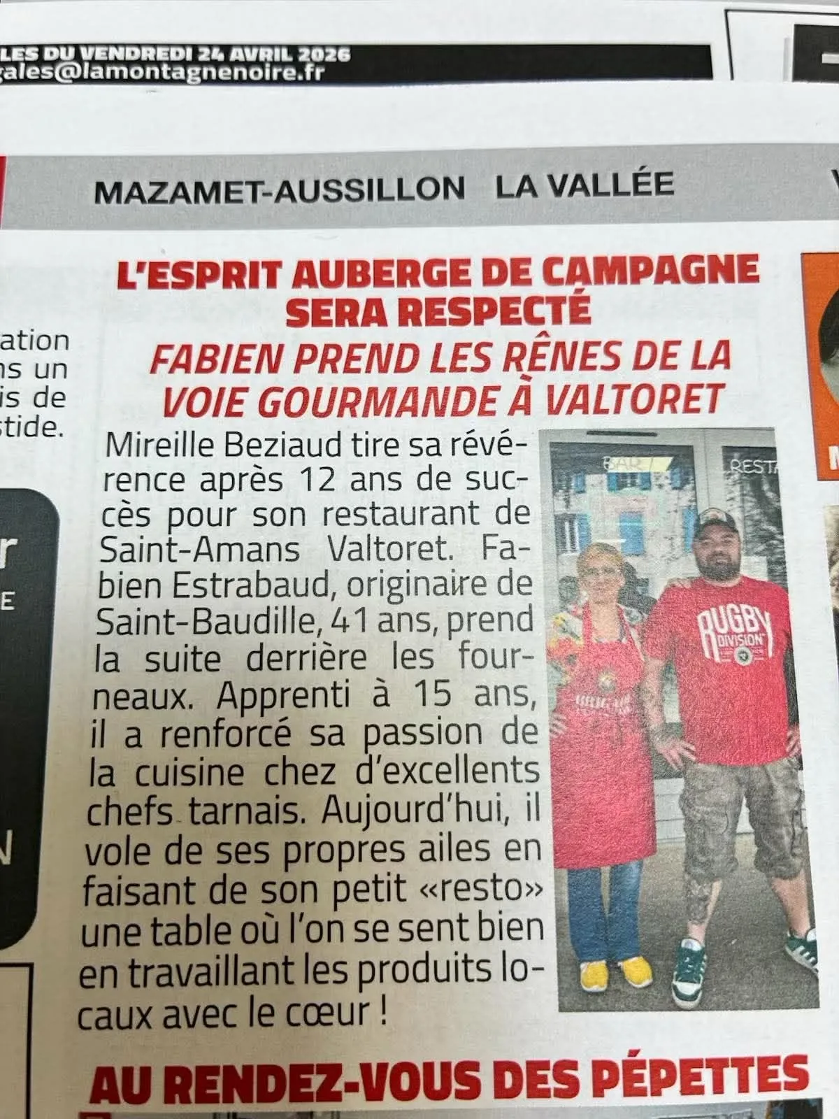 Article de presse consacré à Chez Fab